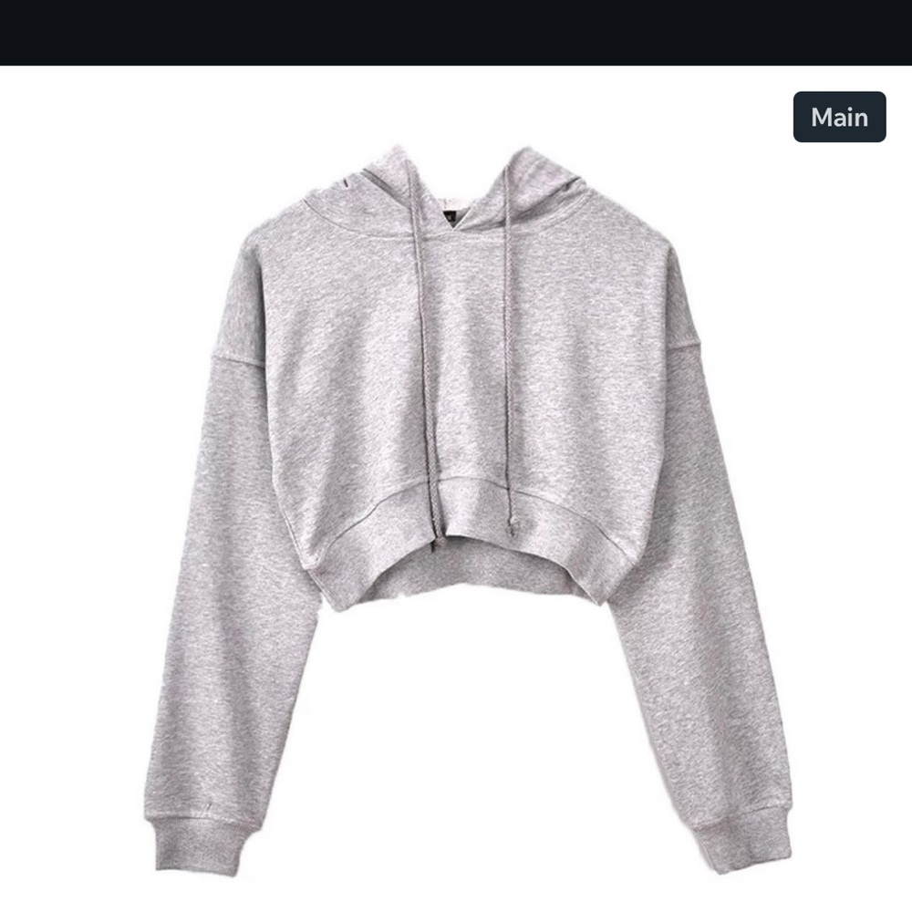 Crop top hoodie